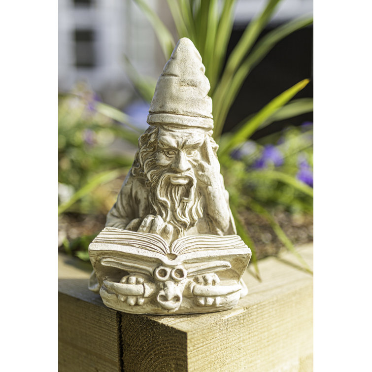 Maturi Morrison Reading Wizard Garden Statue Wayfair.ie